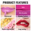 Oulac Matte Liquid Purple Lipstick for Women, Makeup Long Lasting High Impact Lip Color, Waterproof, Creamy Formula Lip stick with Vitamin E, Vegan & Cruelty-Free, 4.5ml (MS04) view 4