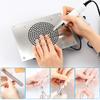 UIILO Nail Dust Collector,4000RPM Nail Vacuum Cleaner Desktop Built in Suction Vacuum Fan Cleaner Machine with 3 Collecting Bags Nail Dryer Extractor Manicure Pedicure Tool Equipment for Salon Art view 2