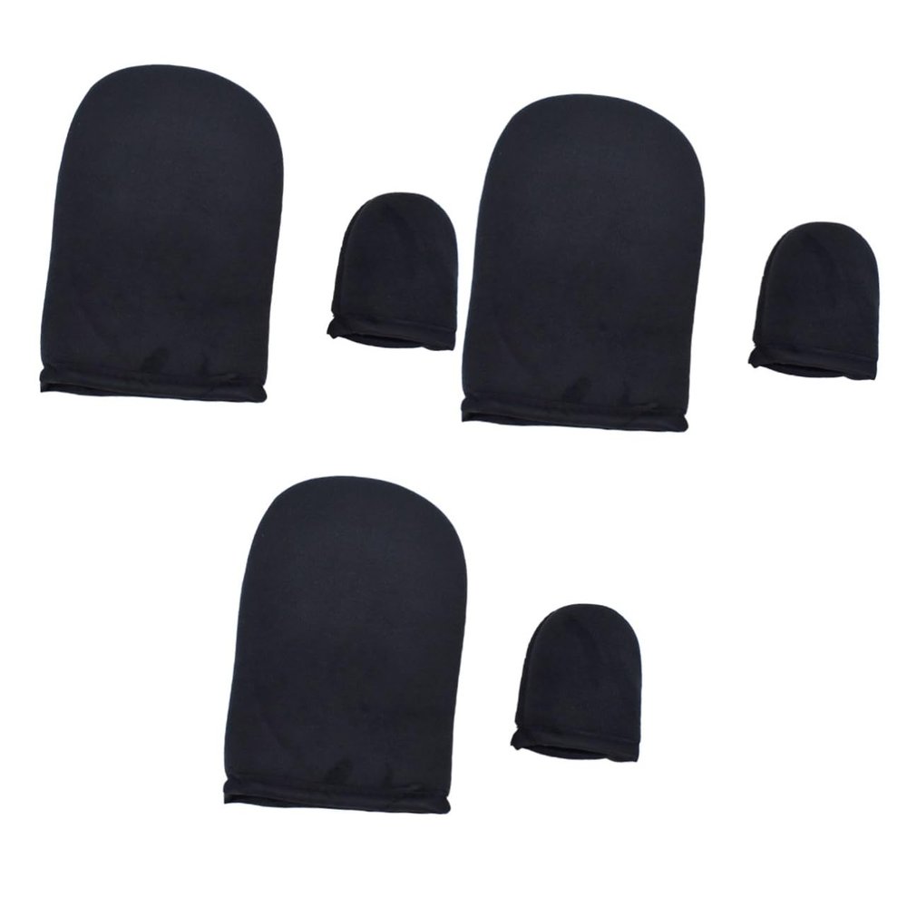 Ipetboom 6pcs Sunless Tanning Glove Flocking Applicator Mitts for Oil Sunscreen Compact Design for Easy Use for Women Girls Protective Hand Coverage