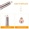 Eyebrow Hair Remover replacement heads for Finishing Touch Flawless Brows Eyebrow Hair Remover,Painless Blades with Cleaning Brush - As Seen on TV (flawless eyebrow replacement heads, 6 pack) view 4
