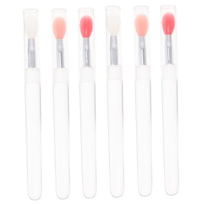 Balacoo 12 Pcs Lip Brush Lipstick Brush Foundation Brush Bulk Lip Balm Lip Tint Lip Balm Silicone Makeup Applicator Glossy Lip Balm Lip Mask Applicator Mini Lip Pencil Travel, 10.4X0.9X0.9CM