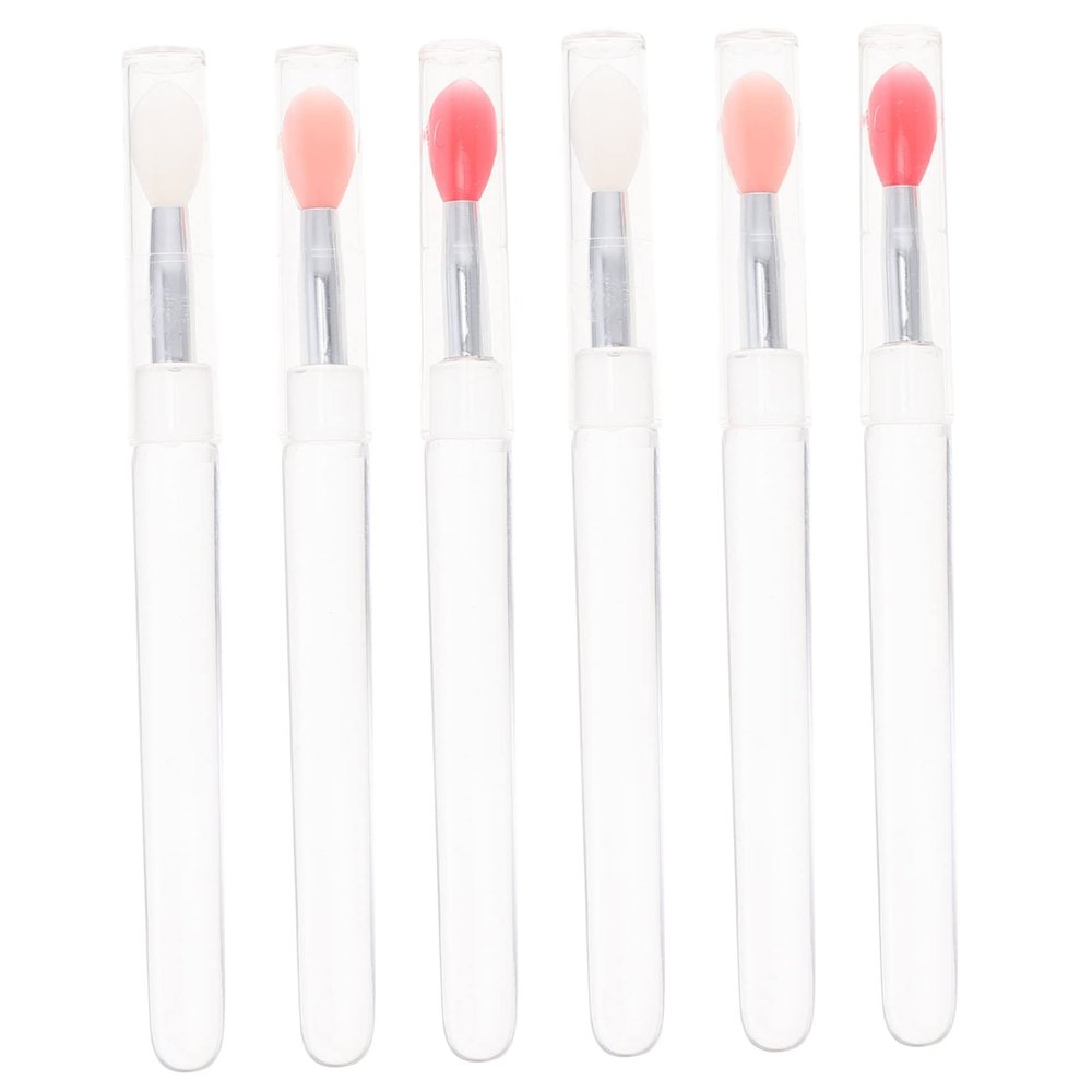 Balacoo 12 Pcs Lip Brush Lipstick Brush Foundation Brush Bulk Lip Balm Lip Tint Lip Balm Silicone Makeup Applicator Glossy Lip Balm Lip Mask Applicator Mini Lip Pencil Travel, 10.4X0.9X0.9CM