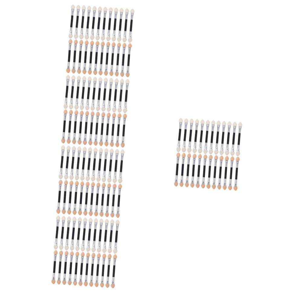 balacoo 120pcs Double- Eyeshadow Skin-friendly Makeup Brushes for Women Versatile Cosmetic Tools for Eye Nose and Lip Makeup for Effortless Application