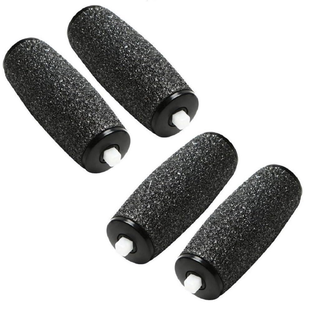 Beaupretty 4Pcs Replacement Pedicure Scrub Heads for Electric Foot File Callus Remover Compatible with Most Pedicure Devices Wet & Dry Use