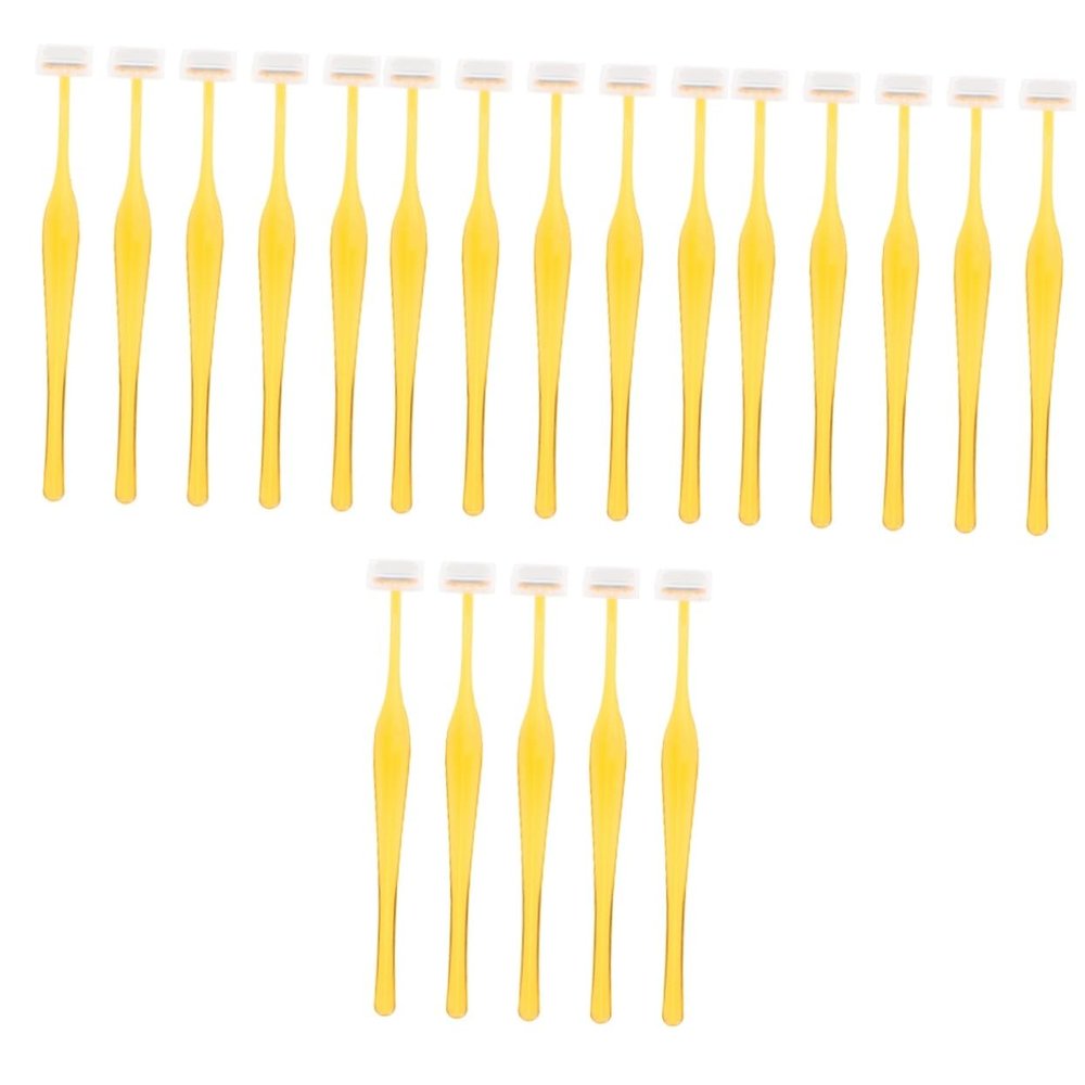 balacoo 20pcs Blade Women Eyebrow Razors Safe Gentle Facial Hair Remover Random Color