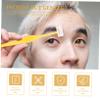 balacoo 20pcs Blade Women Eyebrow Razors Safe Gentle Facial Hair Remover Random Color view 4