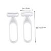 balacoo 8 Pcs Armpit Hair Trimmer for Girl Facial Hair Remover Facial Hair Trimmer Grooming Womens Razors for Shaving Face Beauty Care Tool Body Blade Miss Eyebrow Scraper, 13x5cm, Grey view 4