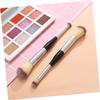 Balacoo 8 Pcs Powder Brush Double Ended Makeup Brush Lip Brush Blending Brush for Makeup Dual Ended Cosmetics Brush Eye Shadow Brush Woman Aluminum Tube Trimming Foundation Brush, 17.5X2X2CM, Black view 3