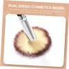 Balacoo 8 Pcs Powder Brush Double Ended Makeup Brush Lip Brush Blending Brush for Makeup Dual Ended Cosmetics Brush Eye Shadow Brush Woman Aluminum Tube Trimming Foundation Brush, 17.5X2X2CM, Black view 4