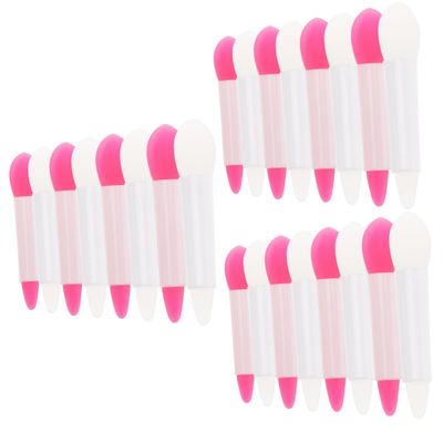 balacoo 48pcs Silicone Lip Makeup Brush Lip Scrub Brush Eyeshadow Applicator for Women Makeup Accessories