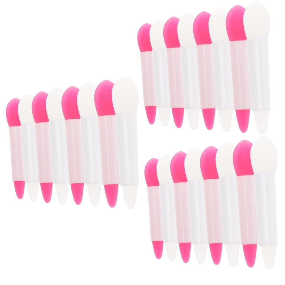 balacoo 48pcs Silicone Lip Makeup Brush Lip Scrub Brush Eyeshadow Applicator for Women Makeup Accessories