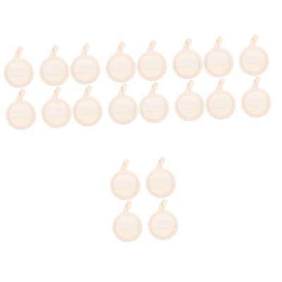 balacoo 20pcs Round Exfoliating Loofah Pads for Facial Cleansing Soft Makeup Removal Sponges for Skin Exfoliation and Daily Use Travel Essentials for Women and Girls