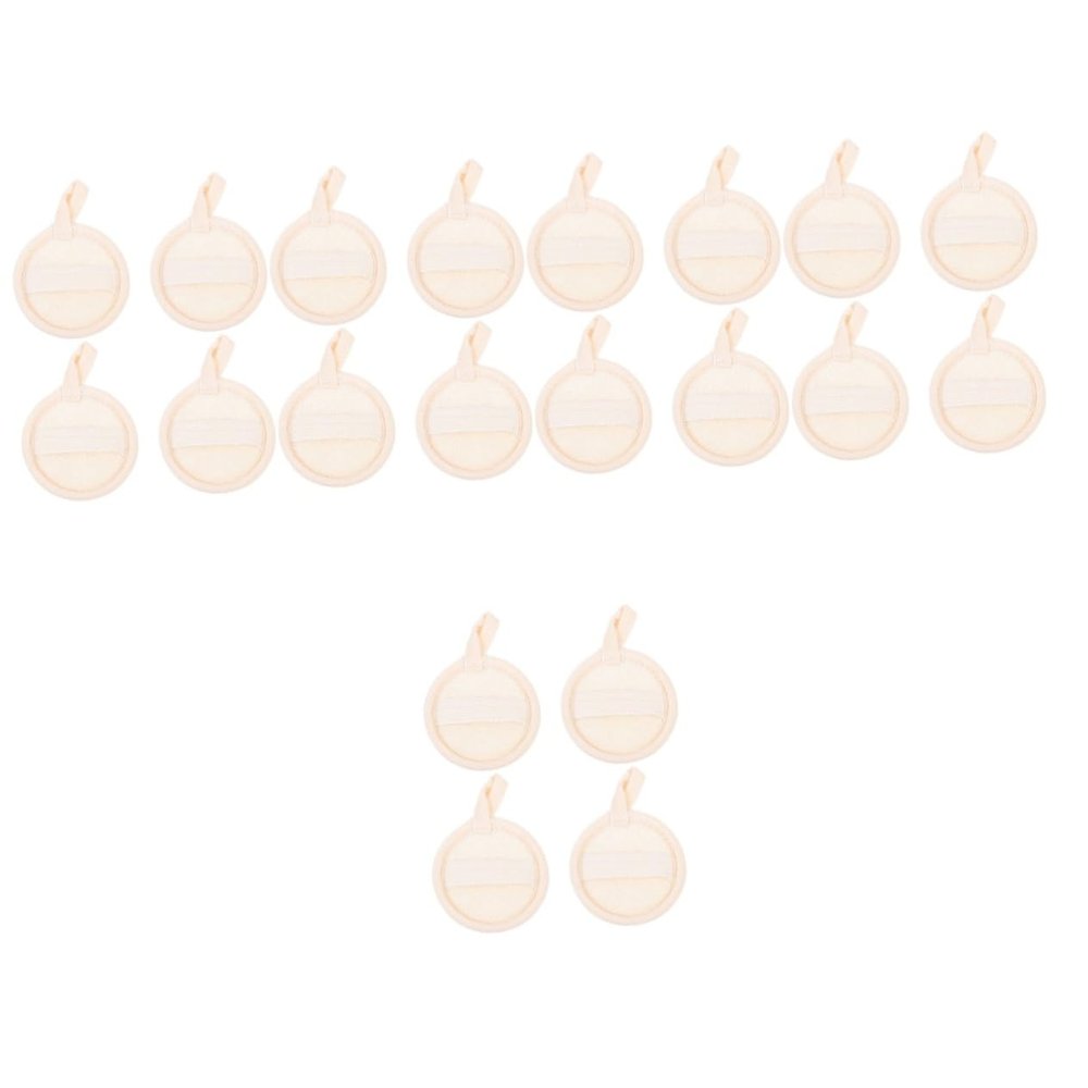 balacoo 20pcs Round Exfoliating Loofah Pads for Facial Cleansing Soft Makeup Removal Sponges for Skin Exfoliation and Daily Use Travel Essentials for Women and Girls