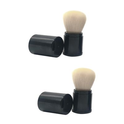 NOLITOY 2pcs Portable Makeup Brush Blush Brush Powder Professional Cosmetics Kit for Women Girls Ladies Bristle for Setting Powder Makeup