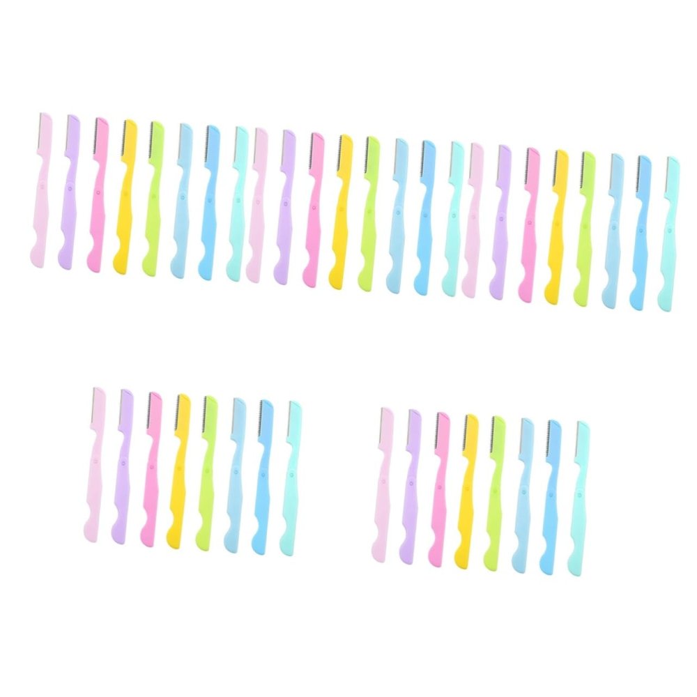 balacoo 40pcs Portable Eyebrow Facial Hair Trimmers for Women Safe and Skin- Design for Daily Eyebrow Grooming and Giving