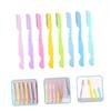 balacoo 40pcs Portable Eyebrow Facial Hair Trimmers for Women Safe and Skin- Design for Daily Eyebrow Grooming and Giving view 3