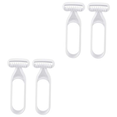 Balacoo 4 Pcs Armpit Arm Shavers Wisking Tool Electric Rasuradoras para Mujeres Grooming Razors for Women Facial Epilator Face Razor Resin Miss Eyebrow Scraper Indifferent, 13x5cm