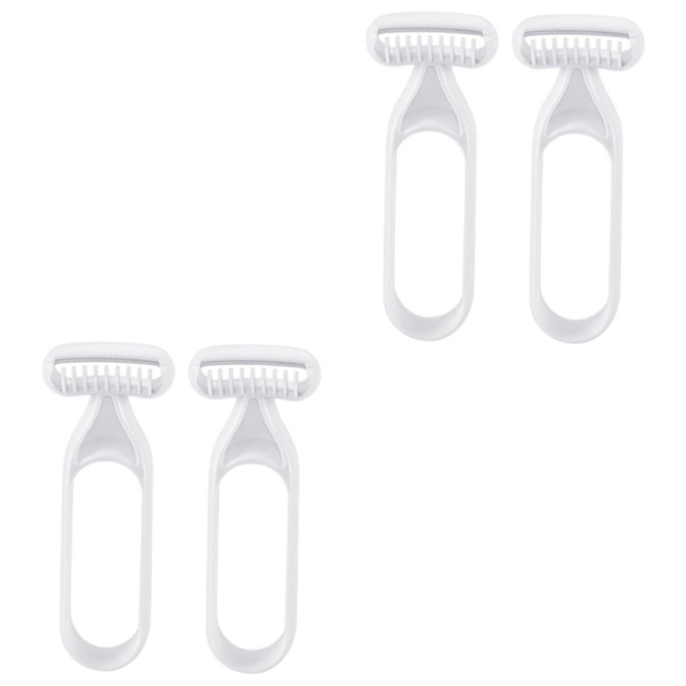 Balacoo 4 Pcs Armpit Arm Shavers Wisking Tool Electric Rasuradoras para Mujeres Grooming Razors for Women Facial Epilator Face Razor Resin Miss Eyebrow Scraper Indifferent, 13x5cm
