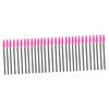 Beaupretty 300pcs Eyelash Brush Disposable Lashes Mascara Wands Eyebrow Comb Rosy Handle Daily Makeup view 1