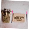 Beaupretty 300pcs Eyelash Brush Disposable Lashes Mascara Wands Eyebrow Comb Rosy Handle Daily Makeup view 2