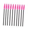 Beaupretty 300pcs Eyelash Brush Disposable Lashes Mascara Wands Eyebrow Comb Rosy Handle Daily Makeup view 3