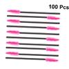 Beaupretty 300pcs Eyelash Brush Disposable Lashes Mascara Wands Eyebrow Comb Rosy Handle Daily Makeup view 4
