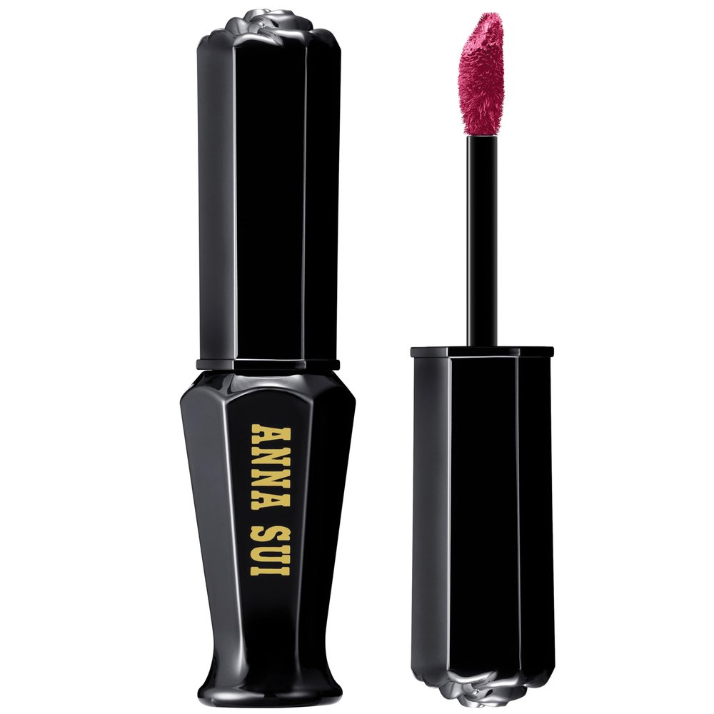 ANNA SUI Everlasting Rouge, Matte Finish Lipstick, Vibrant Color, No Smudging, Long-Lasting Wear, 200 Sensual Plum with an Elegant Mood, 0.24 oz
