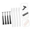 Balacoo 8 Sets Portable Eyebrow Trimmer Brow Razors for Women Beauty Tools Mens Grooming Trimmer Hair Razor Tool Razor for Men Miss Accessories Straight Handle Stainless Steel Blade, 15.5x0.9cm view 3