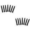 Beaupretty 200pcs Double-ended Eyeshadow Brush Brush Heads for Women Black Eyeshadow Applicator view 1