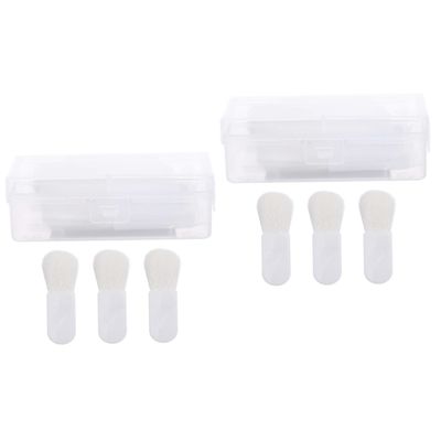 balacoo 6pcs Mini Blush Brush for Women Soft Bristle Powder Makeup Tool Storage Box for Travel Home for Liquid Products