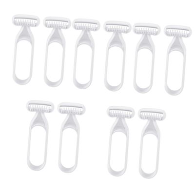 Balacoo 10 Pcs Armpit Grooming Razors for Women Disposable Razors Face Epilator Mini Tools Womens Razors for Shaving Face Body Hair Shavers Eyebrow Trimmer Care, 13x5cm, Grey