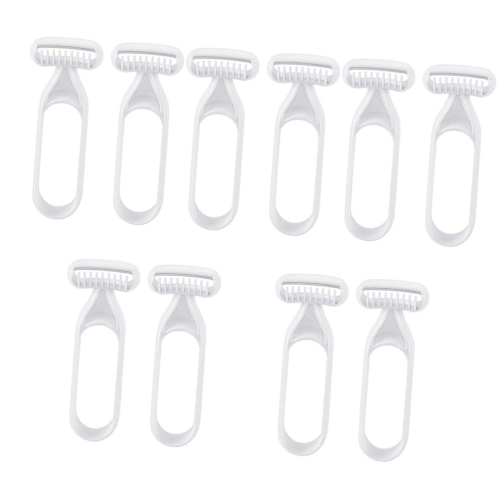Balacoo 10 Pcs Armpit Grooming Razors for Women Disposable Razors Face Epilator Mini Tools Womens Razors for Shaving Face Body Hair Shavers Eyebrow Trimmer Care, 13x5cm, Grey