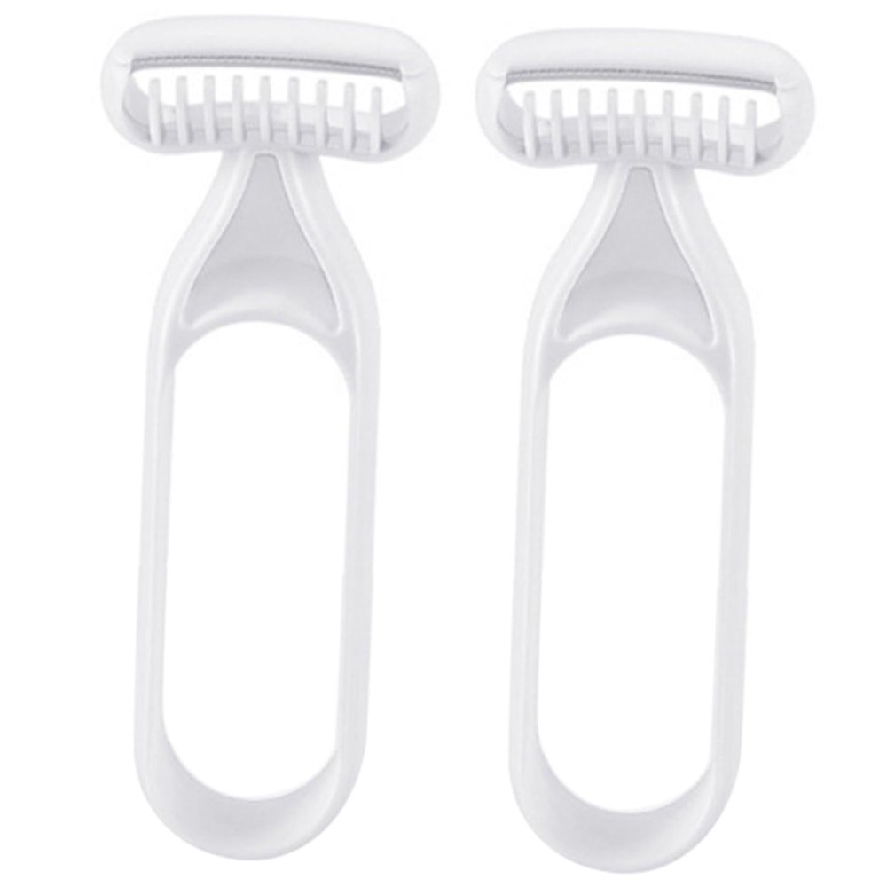 Balacoo 2pcs Armpit Womens Razors for Shaving Face Trimmer Bikini Shavers Facial Razor Wisking Tool Remover for Armpit Shaver for Women Body Hair Razor Manual, 13x5cm, Grey