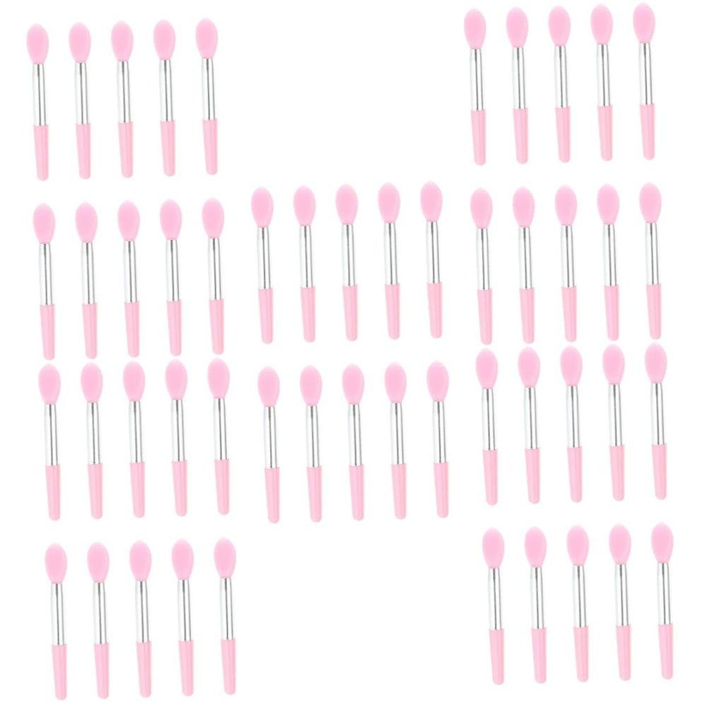 balacoo 50pcs Silicone Lip Brush for Makeup Application Versatile Eyeshadow and Lip Mask Brushes Lightweight and Portable Cosmetic Tools for Salon Home Use