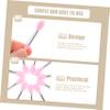 balacoo 50pcs Silicone Lip Brush for Makeup Application Versatile Eyeshadow and Lip Mask Brushes Lightweight and Portable Cosmetic Tools for Salon Home Use view 3