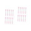 Balacoo 20 Pcs Lip Mask Spoon Cream Eye Shadow Stick Silicone Basting Brush Makeup Applicators Silicone Dish Sponge Makeup Eyeshadow Lipstick Makeup Brush Lip Balm Cosmetic Miss, 5X0.7X0.5CM, Pink view 1