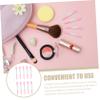 Balacoo 20 Pcs Lip Mask Spoon Cream Eye Shadow Stick Silicone Basting Brush Makeup Applicators Silicone Dish Sponge Makeup Eyeshadow Lipstick Makeup Brush Lip Balm Cosmetic Miss, 5X0.7X0.5CM, Pink view 4