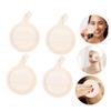 Balacoo 12 Pcs Makeup Remover Cotton Face Towel Makeup Remover Pads Facial Loofa Compressed Sponges Round Skin Care Tools Facial Sponges for Washing Face Loofah Scrubber Make up, Beige view 3