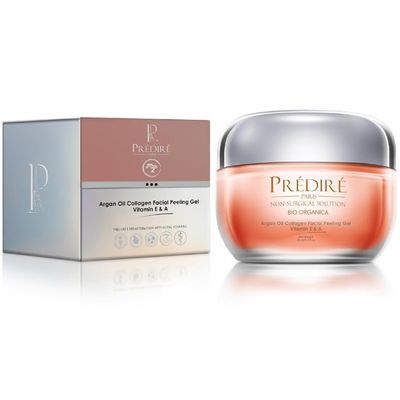 Prdir Paris 1.7oz Argan Oil Collagen Facial Peeling Gel Vitamin A & E, Clear