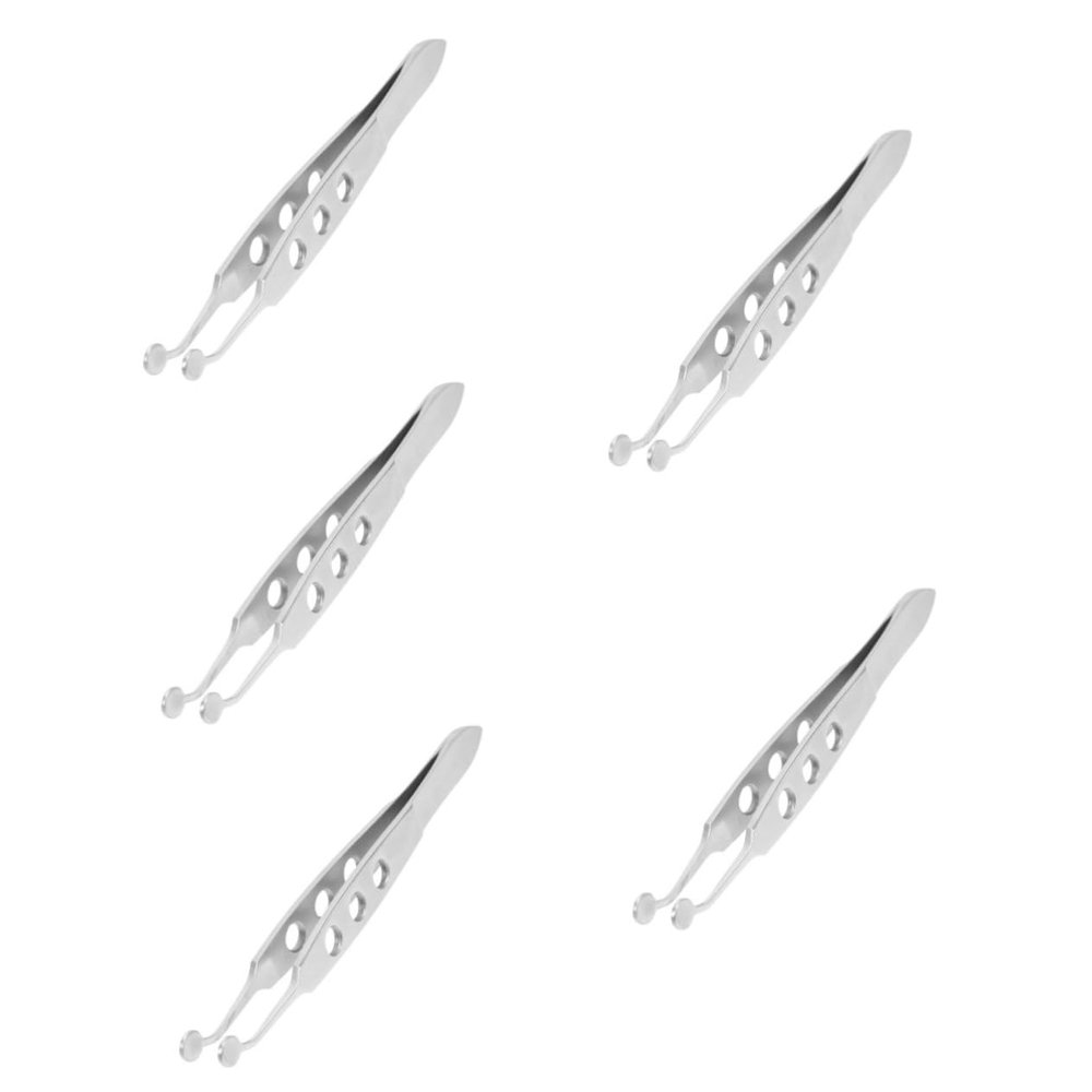 balacoo 5pcs Professional Eyelid Tweezers Meibomian Gland Expressor Eyelid Compressor Tweezer for Beauty