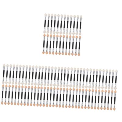 balacoo 96pcs Double- Eyeshadow Applicators Skin-friendly Makeup Sticks for Women Portable Cosmetic Brushes for Even Application for Everyday Use and Makeup Experimentation