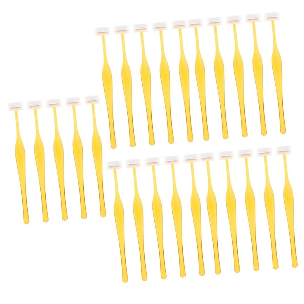 Balacoo 25 Pcs Folding Eyebrow Trimmer Female Eyebrow Remover Portable Eyebrow Remover Eyebrow Trimmer Tool Home Tools Shaver Stainless Steel Women's Eyebrow Scraper Household, 12.5x1.3cm