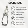 Large Surgical-Grade Toe Nail Clippers - Heavy Duty Double Action Mycotic - Jaws Podiatry Stainless Steel Toenail Clippers for Thick Toenails - Ingrown Cuticle Nippers - Manicure Pedicure Tools view 2