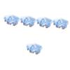 balacoo 5pcs Women Bath Hat Elastic Reusable Shower Cap for Hair Comfortable Peva Design for Spa and Makeup for view 1