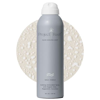 Project Reef Non-Aerosol Aloe Cooling Mist  Vegan, Ocean Friendly & Hydrating After-Sun Spray with Organic Aloe Vera, Peppermint & Cucumber  Natural Sunburn Relief & Daily Skin Refreshment, 5 fl oz