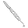 balacoo 2pcs Stainless Steel Tweezers for Women Meibomian Gland Non-skid Grip Comfortable Control for Mgd and Dry Eye Treatment Rounded Tip view 2