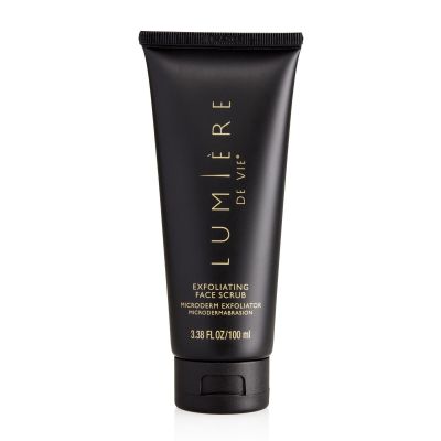 Lumire de Vie Exfoliating Face Scrub - Botanical Skin Cleanser & Exfoliant - Sustainable Ivory Palm Seed, Refreshing Tropical Scent, Paraben-Free for Revitalized & Smooth Complexion (3.3 fl. Oz)