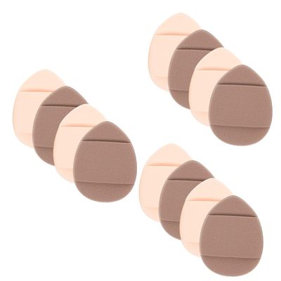 Balacoo 12 Pcs Fingertip Puff Fingertip Powder Puff Triangle Puffs for Face Powder Finger Puff Powder Puffs Body Powder Puff Triangle Powder Puff Foundation Make up Hydrophilic Non-latex, 3.8x2.8cm