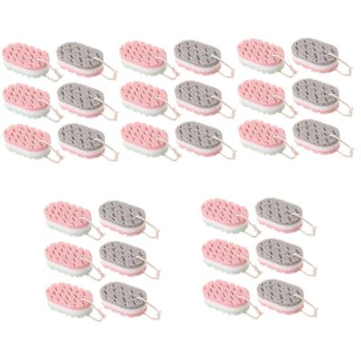 balacoo 30pcs Dead Skin Removing Shower Sponges Bath Supply Exfoliating Bath Sponge Body Scrubber