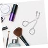 Balacoo 2pcs Partial Eyelash Curler Silver Eyelashes Curler Tool for Makeup Lash Curler with Comb Lash Curling Clips Makeup Tools Lash Curlers Eye Curler Miss Stainless Steel Mini Caliper, 9.7x5.3cm view 2